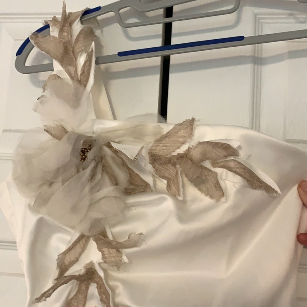 Faviana One Shoulder Flower Dress - Picture 3 of 9